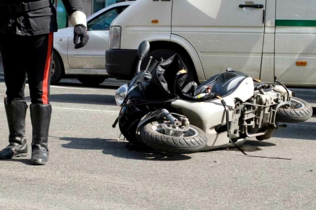 scooter incidentato